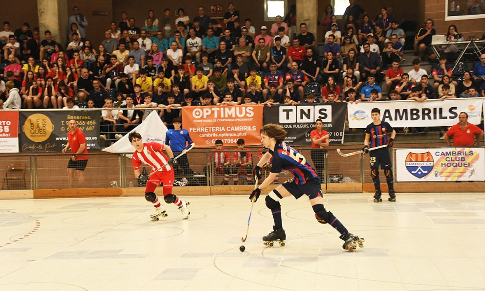 Cambrils viu una jornada intensa d'hoquei patins d'elit amb la disputa de quatre finals del Campionat de Catalunya