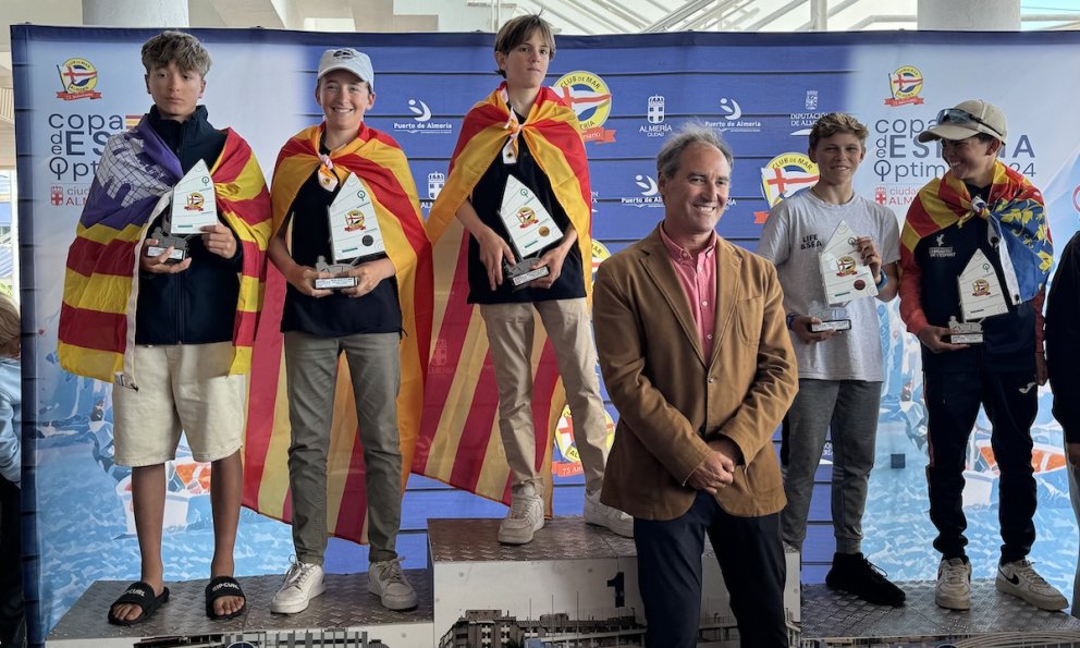 Joan Domingo, regatista del Club Nàutic Cambrils, finalitza subcampió de la Copa d'Espanya d'Optimist